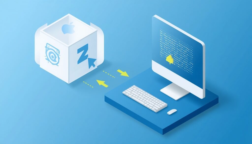 "Educational infographic showing how mouse DPI works by converting physical movement into cursor pixels on a screen"

